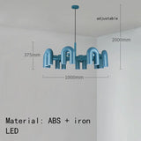 Nordic Creative U Shaped Pendant Light Restaurant Living Room Bedroom Personalized Minimalist Led Designer Decorative Chandelier