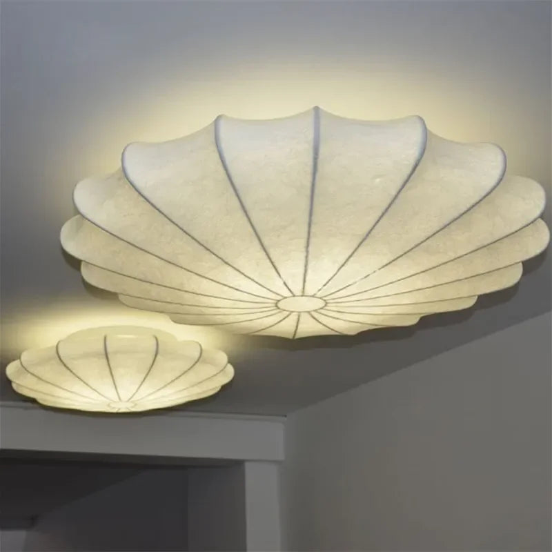 Silk Ceiling Lamp Surface Mounted  Downlight Living Dining Room Bedroom