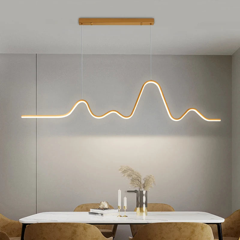 Modern Minimalist Moon Pendant Light with Adjustable Cords Indoor Decor Lamp for Dining Tables Bar Counters and Living Rooms