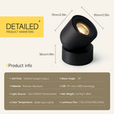 Surface Mounted LED Downlight Indoor Ceiling Light 7W/9W CRI97 Dimmable Adjustable Angle for Corridor Living Room Foyer