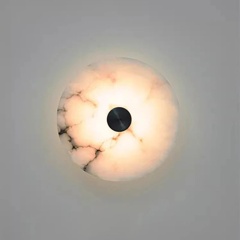 Spanish Marble Led Wall Light Natural Stone Wall Lamp for Living Room Bedroom Corridor Aisle Staircase Home Decor Wall Sconce