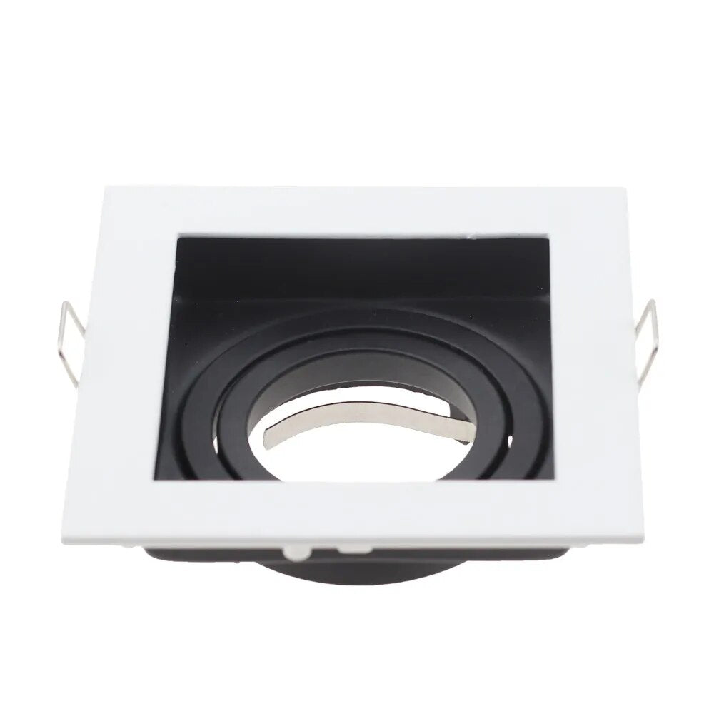 Replaceable Lamp Holder Seiko Aluminum Spot Light White Black Single and Double Head GU10 Tube Holder MR16 Ceiling Lamp Holder