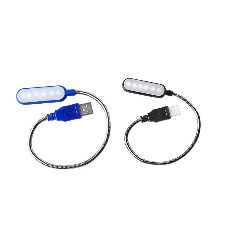Mini Flexible USB LED Book Light - Portable Reading Lamp for Laptop & Power Bank