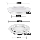 LED Spotlight Mini Dimmable Recessed Led Downlight Ceiling RGB for Outdoor Indoor Home Kitchen Cabinet IP65 12V 24V 3W
