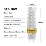 G12 Led Corn Light Bulbs Candle Bulb 15W 20W Cold Warm White 220V 240V 85-265V Clear Pc Shell 360 Degree Beam Angle Smd2835 Home