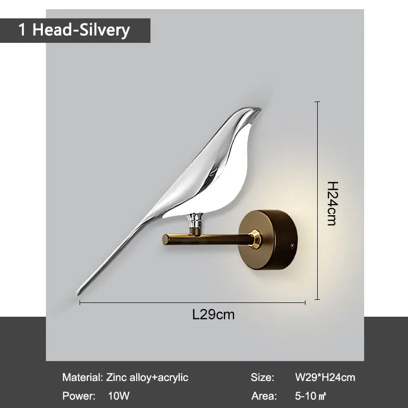 LED Bird Pendant Lamps for Bedroom Living Room Indoor Lighting for Home Chandelier Hanging Lights for Corridor Aisle AC85-265V
