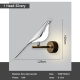 LED Bird Pendant Lamps for Bedroom Living Room Indoor Lighting for Home Chandelier Hanging Lights for Corridor Aisle AC85-265V