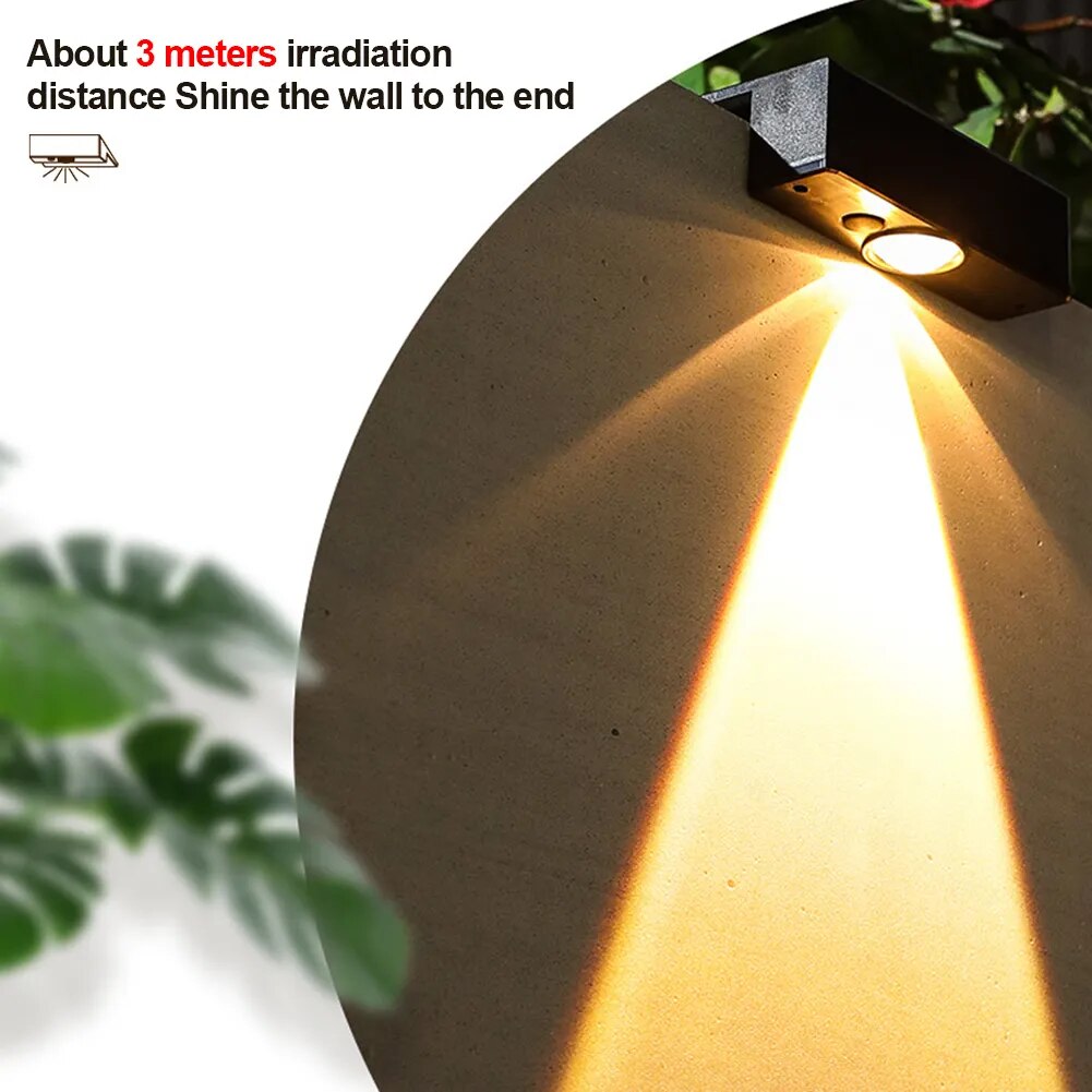 Solar Light Outdoor Wall Spot Light Wall LED Light Wall Lamp Waterproof Garden Decoration Lamp Fence Corridor Sunlight Stairs