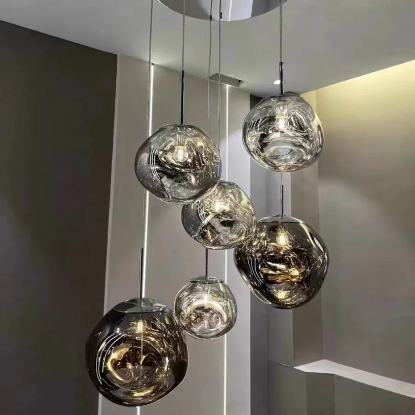 Modern Original Pendant Light Lava Lamp Design PVC Lighting for Living Room Indoor Decor Home Fixtures Loft Kitchen Hanging Lamp
