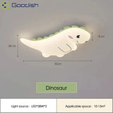 Modern Cute Cartoon Dinosaur LED Ceiling Light ArtTyrannosaurus Triceratops Lamps for Chidren's Room Home Decoration Chandeliers