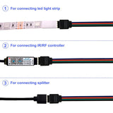 1-5PCS 4Pin 5050 LED RGB Strip Extension Connector Cable Wire Led Strip Extension Cables Clip For 5-24V 5050 RGB LED light strip