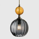 Modern stained glass chandelier Restaurant bar bedside creative bedroom personality model room Pendant lamp home decor Light
