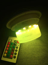 85mm Mini USB Rechargeable RGBW LED Light Base with Remote - Mood Lighting Enhancer for Wedding & Event Decor