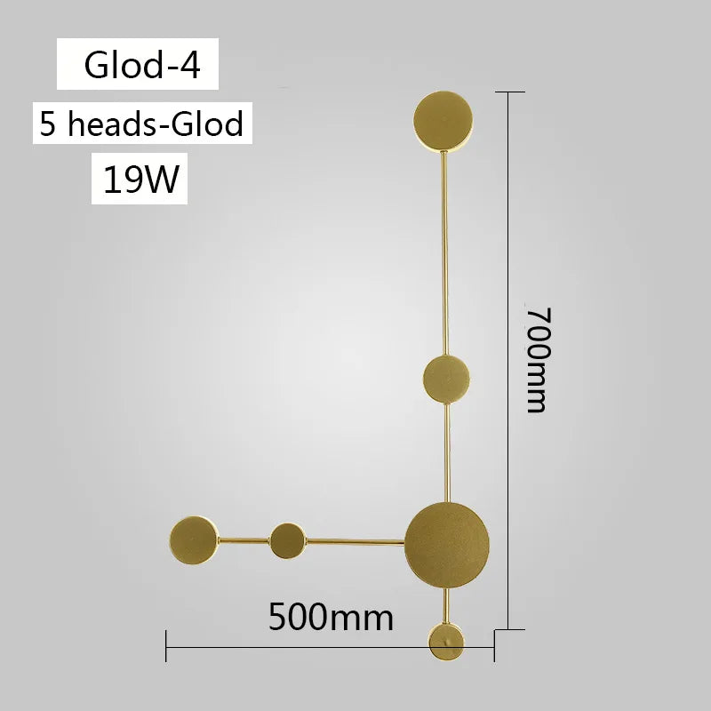 Modern LED Wall Lamp Simple Living Room Background Wall Light Bedroom Bedside Wall Sconce Creative Hotel  Hall Corridor Lighting