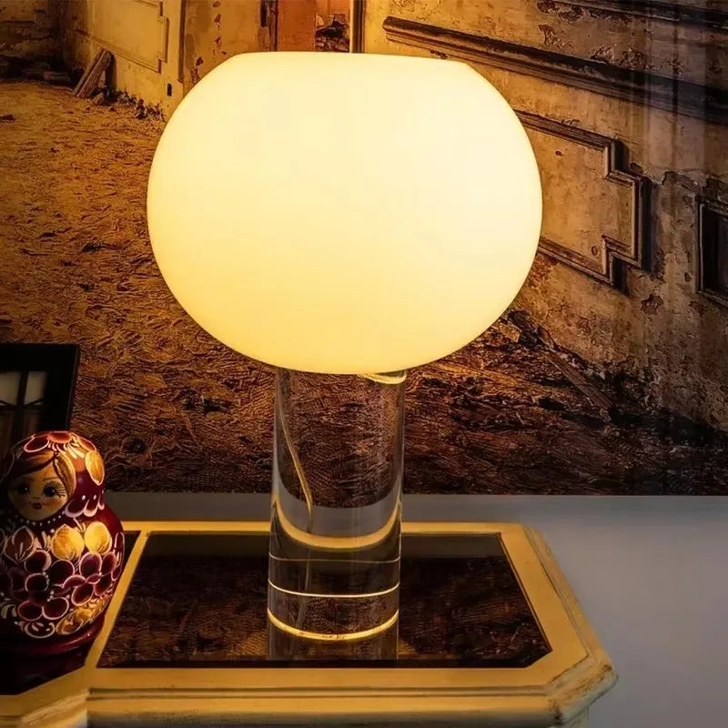 Buds table lamp Retro White Glass Desk Light Romantic Nordic Home Living Room Dining Table Study Bedroom beside mooding lamp