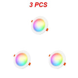 Downlights Ceiling Lamp 7W LED Spot Light AC90V-240V Recessed Round RGB Light Timed Dimmable bathroom bedroom