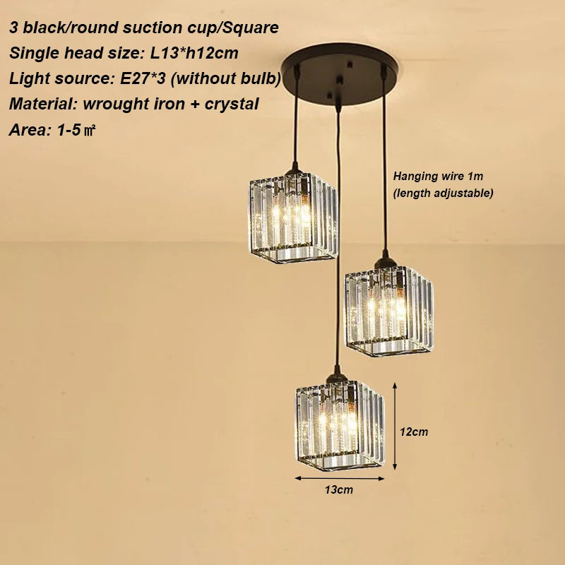 Modern crystal chandelier living room ceiling chandelier bedroom ceiling lamp hallway porch chandelier balcony foyer lighting