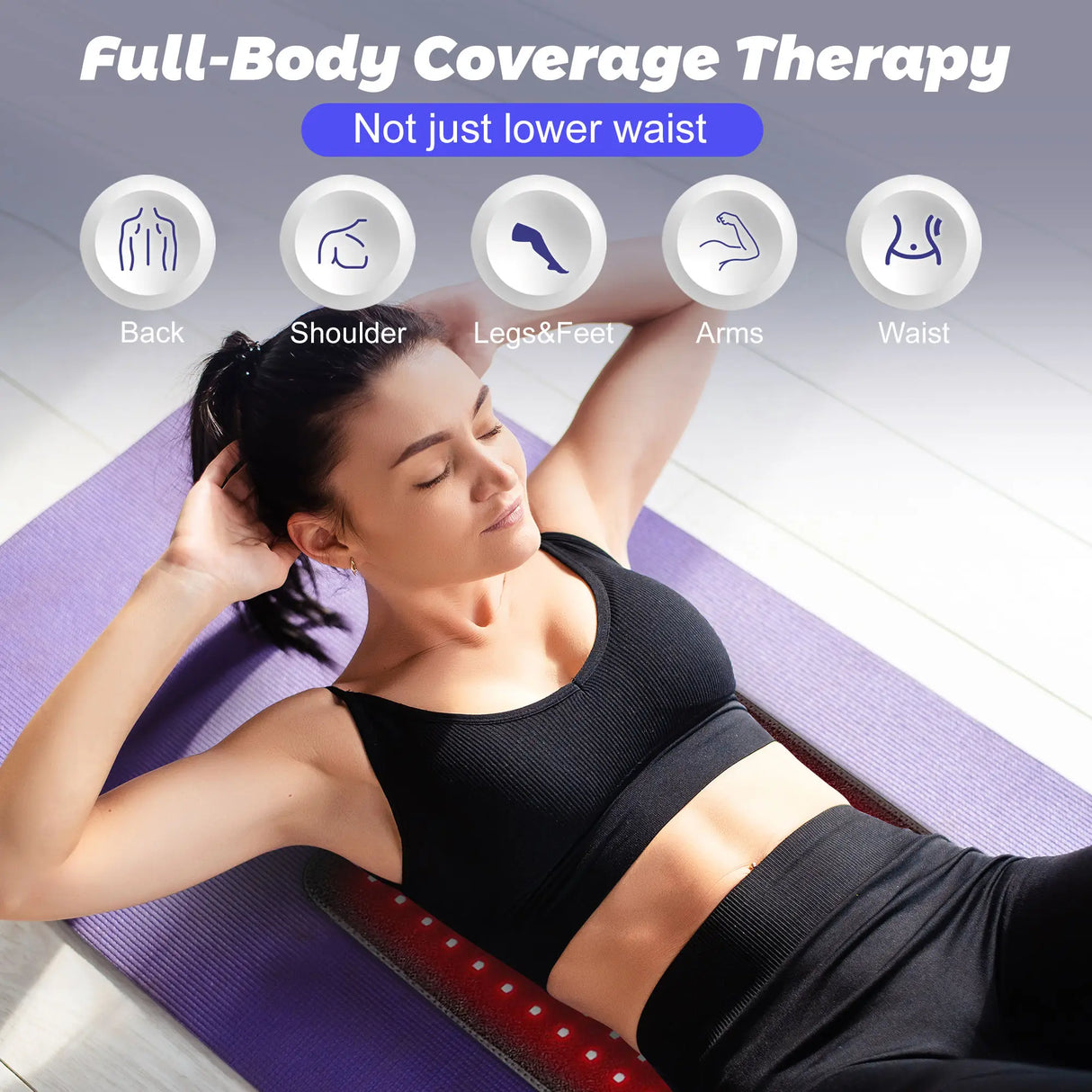 Red Infrared Therapy Belt Body Wearable Wrap Large heating Pad LED Beauty Devices for Face and Body Shoulder Joint Muscle