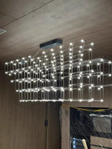 Nordic Restaurant Pendant Light Modern Simple LED Starry Sky Atmospheric Luxurious Creative Straight Strip Light