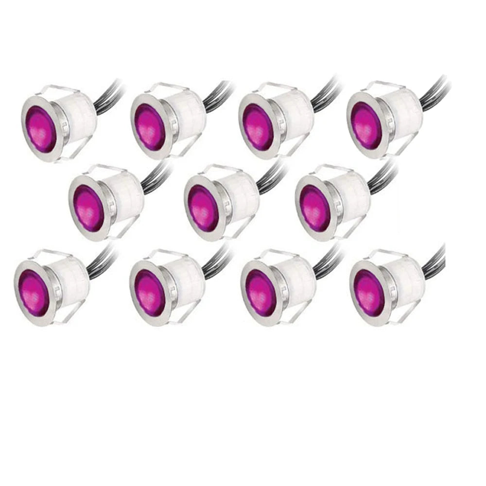 1pc RGB LED Deck Light AC 85-265V IP67 Waterproof Outdoor Underground Lamp Recessed Landscape Spotlight Garden Pathway Step Lamp