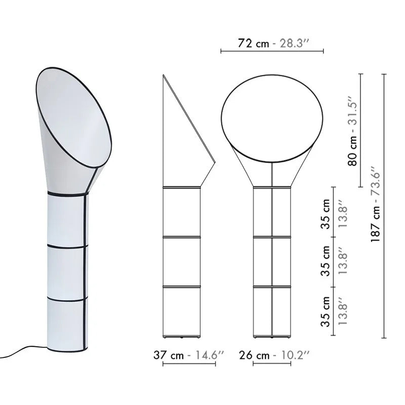 Modern horn standing floor lamp Wabi sabi led Table lamp for Minimalist   bedroom Hotel Living room Luxury designer floor light