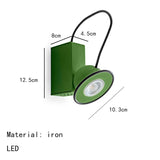  LED Wall Light Black Red Green White Body Lamp Magnetic Attraction For Bedroom Parlor Office Studio Stairs