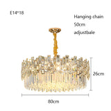 2025 New Modern High-End Light Luxury Crystal Chandeliers for Living Room Dining Bedroom Indoor Decor Lighting Lustres Fixtures