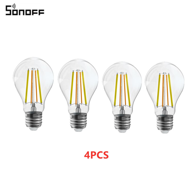 SONOFF B02-F A60/ST64 Smart WiFi LED Bulb E27 Dual-Color Dimmable Light Voice Remote Control With Ewelink APP Alexa Google Home