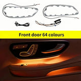 3/64 Colour LED Air Vents Ambient Light For Mercedes Benz V-Class W447 V260 2016-2023 Turbine Outlet Nozzle Active Ambient Light
