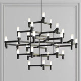 Modern Luxury Foyer G9 Led Chandelier Lustre Metal Pendant Chandelier Lighting Stairs Hanging Lamp Deco Led Indoor Light Fixture