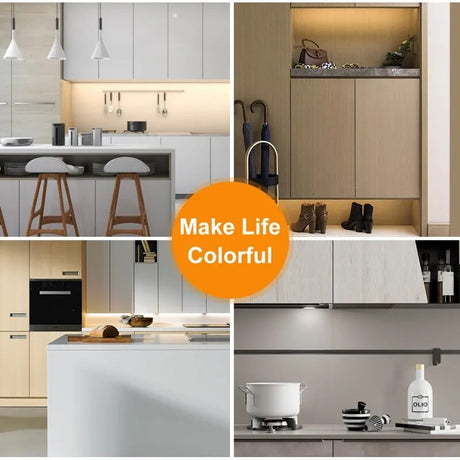 LED Cabinet Light 50cm 40cm 30cm Motion Hand Sweep Sensor Night Lights USB Plug For Kitchen Bedroom Closet Bedside Night Lamp