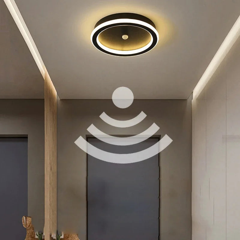 Indoor PIR Motion Sensor LED Ceiling Lights Fixtures for Corridor Balcony Human Induction LED Ceiling Lamps for Bedroom AC85-265
