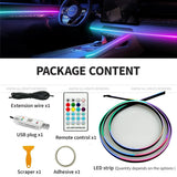 43.31" Streamer Car Ambient Light - RGB 64 Color Universal LED Interior Strip