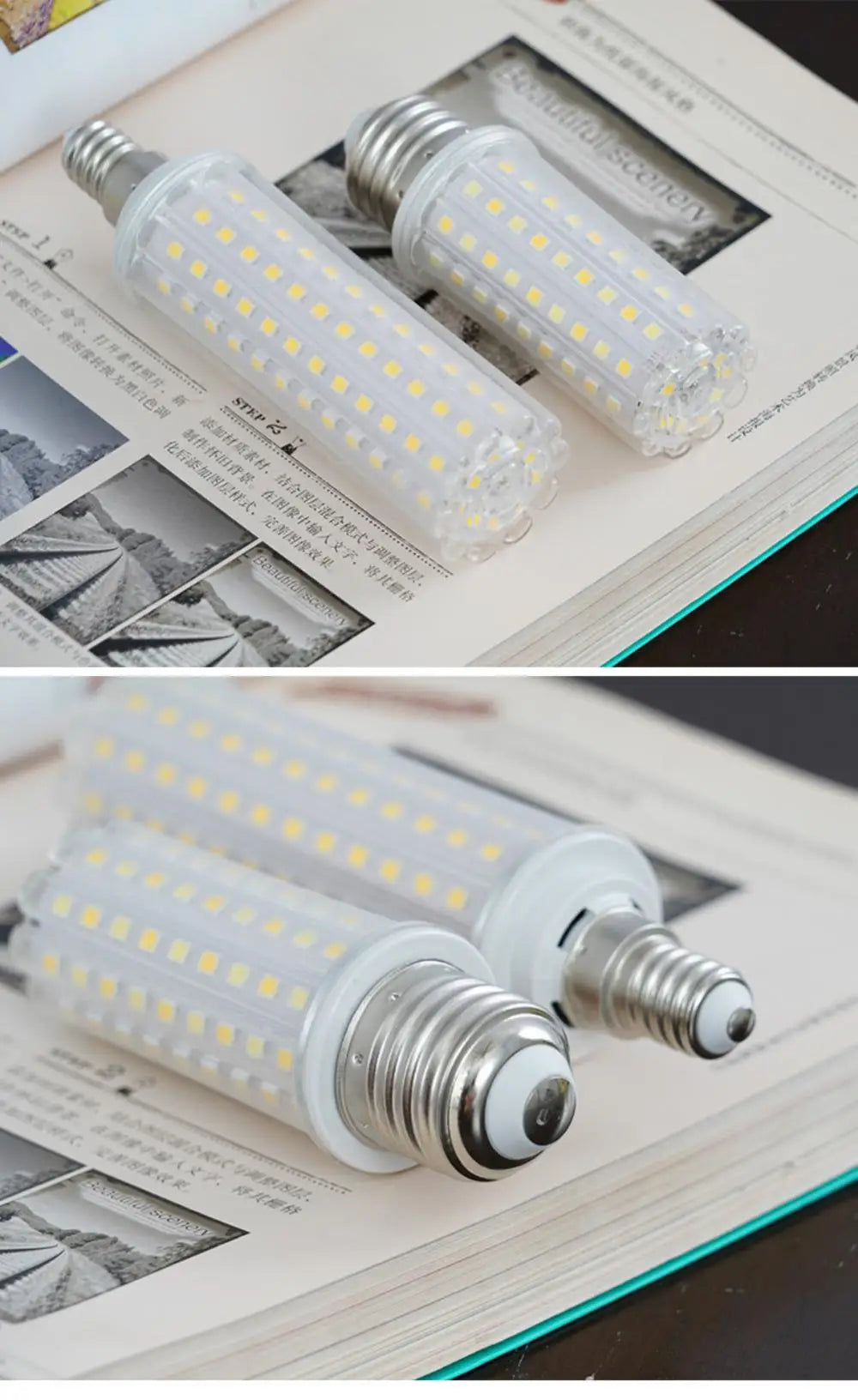 LED Bulb E27 E14 Corn Lamp 110/220V LED Light 10W 20W 24W Bedroom Living Room Decorative Lighting Bulb Light 6000K White Light
