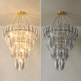 Luxury Murano Glass Chandelier (French Vintage Style) - Handcrafted Artisan Pendant Hanging Light Fixture for Living Room & Ceiling Decor