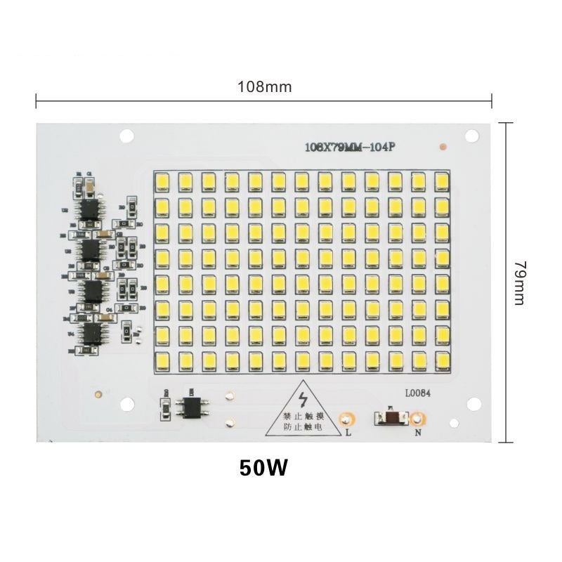 LED Lamp Chips 220V SMD Bulb 2835 Smart IC Led Light Input 10W 20W 30W 50W 100W For Outdoor Flood Light