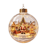 Transparent Christmas Hanging Ball LED Lights Santa Claus Christmas Tree Decor Snowman Tree Xmas Tree Ornaments Christmas Tree