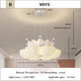 White pink Crown Petal Ceiling Lights LED Children's Room Light Warm Romantic Nursery Princess Room Girl Bedroom Ceiling Lamps