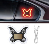 Universal Solar Heart-Shaped RGB LED Car Atmosphere Light - Dynamic Gradient Interior Ambient Decoration Lamp & Vehicle Accessory