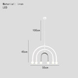 Beautiful Rainbow E14 Bulb Home Pendant Lamp Kitchen Dining Room Lighting Fixtures Colorful Metal Bedroom Luminaire Suspension