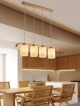Nordic Dining Room Chandelier Indoor Lighting Led Pendent Lamp For Kitchen Bar Wooden Ceiling Hanging Light Glass Ball Decorate