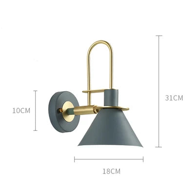 Modern Wall Lamp Industrial Iron Wall Lamps For Living Room Bedroom Nordic Bedside Wall Light E27 Bathroom Fixtures Mirror Light