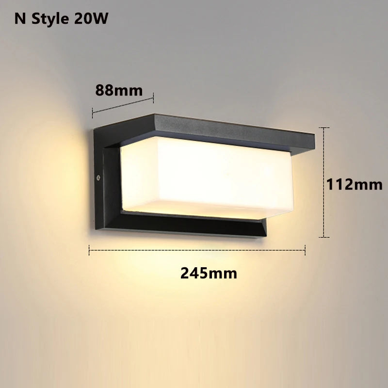 Led Outdoor Wall Lamp Led Outdoor Wall Light Waterproof Light Outdoor Porches Led Light Motion Sensor Light Outdoor Lighting