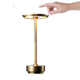 New Aluminum Alloy Table Lamp Shades LED Rechargeable Table Lights for Bar Living Room Reading Book USB Charging Home Decors