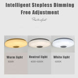  52W RGB Ceiling Lamps Music Player Bluetooth Remote APP Control Light Dimmable 220V for Bedroom Indoor Decoration Lustre