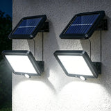 56 LED Solar Motion Sensor Outdoor Wall Light - IP65 Waterproof Garden Security Flood Lamp for Patio, Yard & Garage