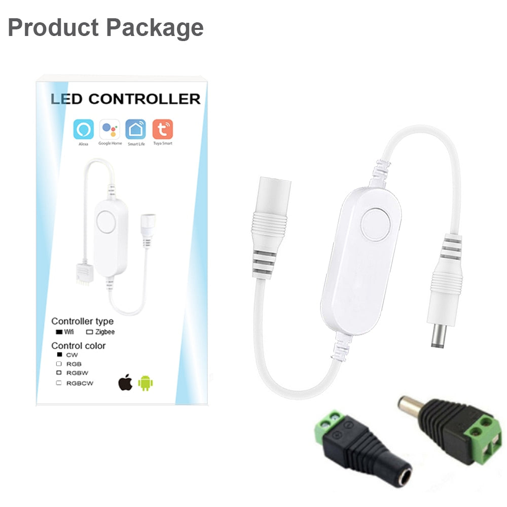 Smart Life APP 5-24V -DW/CCT/RGB/RGBW led Light Strip Wireless Remote Controller Smart Home work with Alexa Google Home