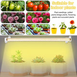 Grow Light Strips Bar for Indoor Plants 42-288 LEDs Sunlight Full Spectrum Plant Lamp with Auto On/Off Timer Dimmable