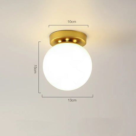 Modern Corridor Ceiling Light Nordic Personality Creative Round Glass Ball Ceiling Lamp For Home Kids Room Decorations Lighting