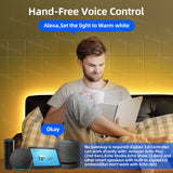 Smart Zigbee 3.0 Led Downlight RGB+CW+WW 4Inch Recessed Ceiling Spot Light Work with Hub Bridge Smartthings Alexa Voice Control